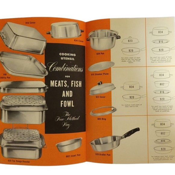 VTG Cookbooks Wear-Ever New Method 1953 Festive Foods 1991 Regal Royal Diamond - Picture 8 of 16